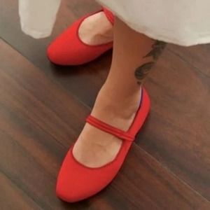 Rothy's Square Mary Jane in Red Women’s Size 6.5